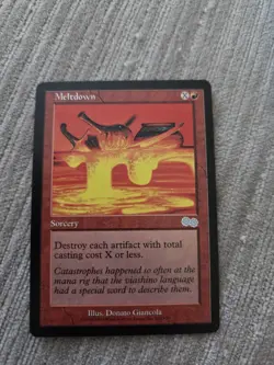 Meltdown - Urza's Saga - MTG Magic - Uncommon - Red Sorcery Nrmt - Image 1