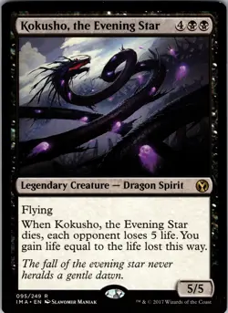 Kokusho, the Evening Star Iconic Masters Rare NM Magic: The Gathering 95 Normal - Image 1
