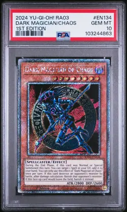 2024 YU-GI-OH! RA03-QUARTER CENTURY BONANZA 1ST ED DARK MAGICIAN OF CHAOS PSA 10 - Image 1