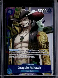 2025 One Piece The Best Vol. 2 Dracule Mihawk Promo #P-081 - Image 1