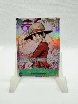 Bandai One Piece CCG Monkey D. Luffy OP13-118 Holo Carrying on His Will - Image 1