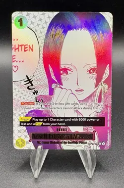 One Piece YOU'LL FRIGHTEN ME OP14-118 Alt Art Manga Event (Boa Hancock)~English - Image 1