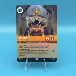 Disney Lorcana Fabled The Queen Conceited Ruler 205/204 Foil Rare Villain NM - Image 1