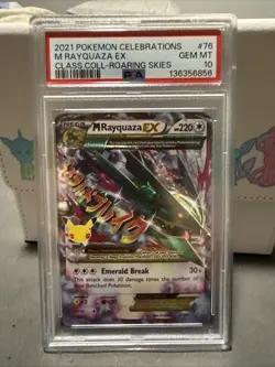 PSA 10 M Rayquaza EX 76/108 Celebrations Classic Collection Pokemon Card - Image 1