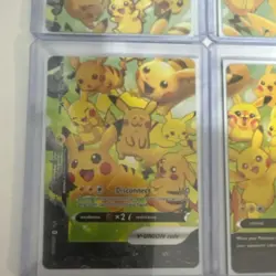 Pokemon Pikachu V-UNION Lot - 4 Regular V-UNION Cards English Disconnect Electr… - Image 2