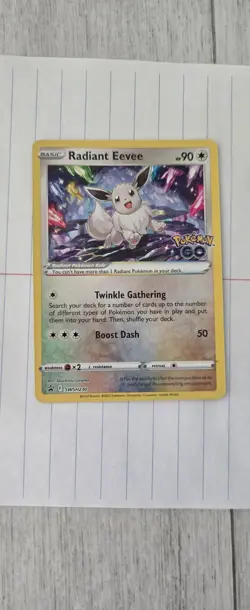 Pokemon TCG Radiant Eevee SWSH230 Holo Promo Card Sword & Shield - Image 1