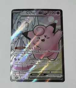 Pokemon TCG Lillie's Clefairy EX Journey Together 173/159 Single Card - Image 1