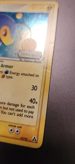 Pokemon TCG Lanturn EX Legend Maker 2006 Reverse Holo Card #19/92 Stamped - Image 5