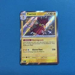 Pokemon TCG Pawmot 144/091 PAF En SV: Paldean Fates Holo Card MINT - Image 1
