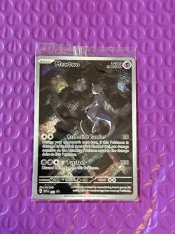 MEWTWO SVP 052 Scarlet Violet 151 Promo Illustration Rare Pokemon Card SEALED - Image 1