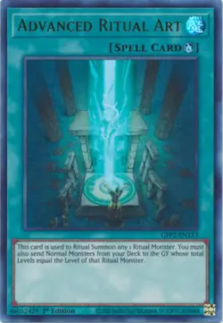1x (EX) Advanced Ritual Art - GFP2-EN153 - Ultra Rare - 1st Edition YuGiOh - Image 1