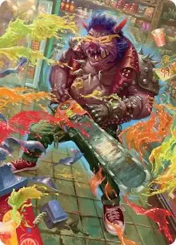 MTG Bebop, Porcine Punk Art Card Normal NM | 52 ASTMT S - Image 1