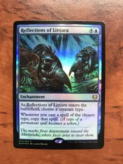 Reflections of Littjara Foil MTG Magic Gathering Card NM Near Mint Kaldheim KHM - Image 1