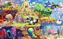 2024 Pokemon Connected Art Set drawn by Teeziro (9 Cards) - Image 1