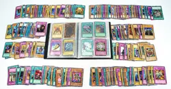 Lot of 350+ Unsearched 90s Yu-Gi-Oh! Cards With Trading Card Game Konami Binder - Image 1
