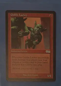 Goblin Lackey from Urza's Saga Set-Near Mint Condition - Image 1