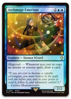 Archmage Emeritus (Surge Foil) #261 (NM) Final Fantasy FIC Magic MTG - Image 1