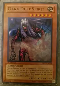 DARK DUST SPIRIT SD2-EN004 Yu-Gi-Oh! TCG MP 1st Edition Played - Image 1