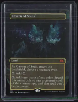 Magic The Gathering MTG Double Masters Borderless #402 Cavern Of Souls - Image 1