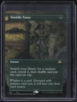 Magic The Gathering MTG Borderless #442 Worldly Tutor - Image 1