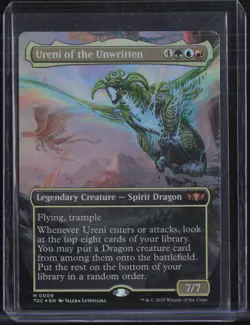 Magic The Gathering MTG Spirit Dragon Borderless #0009 Ureni Of The Unwritten - Image 1