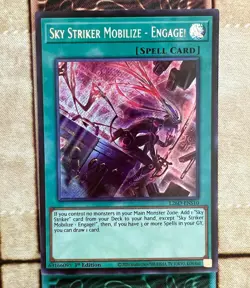 SKY STRIKER MOBILIZE -ENGAGE! SECRET RARE L26D-ENS10 NEAR MINT YUGIOH - Image 1