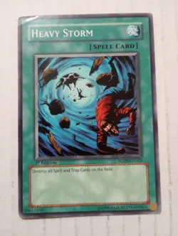 Yugioh SD09-EN025 Heavy Storm Card Game 1st Edition TCG CCG MP - Image 1