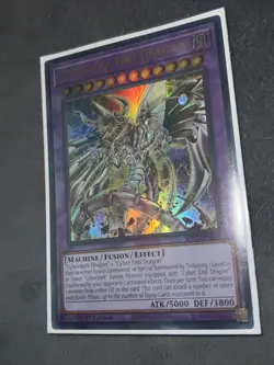 Yugioh! MISPRINT Cyberdark End Dragon SDCS-EN041 Ultra Yu-Gi-Oh! Cyber DRAGON - Image 1