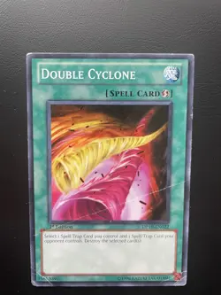 Yugioh Double Cyclone DP10-EN022 1st Edition Common DAMAGED - Image 1