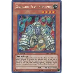 Gladiator Beast Hoplomus Yu-Gi-Oh! LCGX-EN239 1st Secret Rare - Image 1