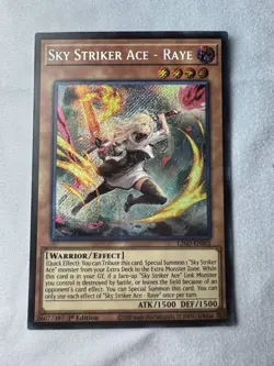 Yu-Gi-Oh Sky Striker Ace - Raye Alternate Art L26D-ENS01 1st Edition Secret Rare - Image 1
