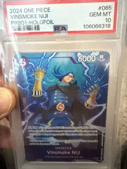 One Piece Card Game Vinsmoke Niji OP06-065 Full Art Foil Rare 2024 PSA 10 - Image 3