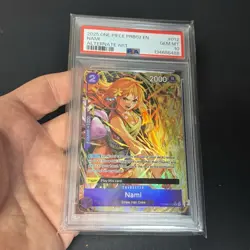 PSA 10 Gem Mint One Piece PRB02-012 Nami Alternate Art English - Image 3