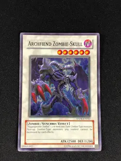 YUGIOH ARCHFIEND ZOMBIE SKULL ANPR-EN042 SUPER PLAY/EDGEWARE - Image 1