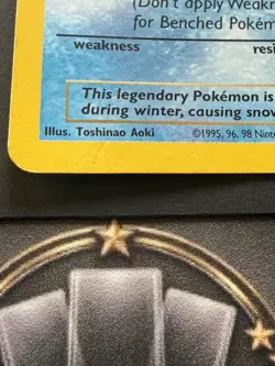 Pokemon Articuno 70 HP Regular Promo Basic Wotc Promo 22/53 English Card Stock - Image 3