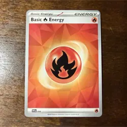 Pokemon TCG Basic Fire Energy 010 Sve: Scarlet & Violet Energies Holo Card - Image 1