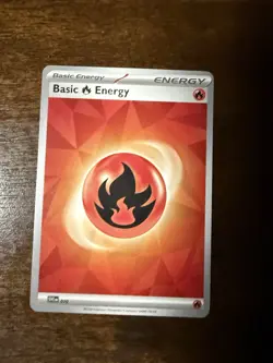 Pokemon TCG Basic Fire Energy 010 Scarlet & Violet Energies Holo Card - Image 1