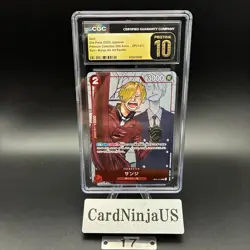 CGC PRISTINE 10 Sanji OP01-013 Promo 25th Anniversary Edition ONE PIECE Card 17 - Image 1