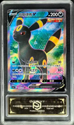 2024 Pokemon Cards CHN. Metal Tags Umbreon V 151/132 SR PCG 10 (SAME AS PSA 10) - Image 1