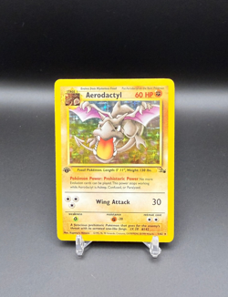 Aerodactyl 1/62 Fossil Holo Rare 1st Edition Pokemon Card WOTC - Image 1