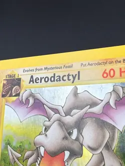 Aerodactyl 1/62 Fossil Holo Rare 1st Edition Pokemon Card WOTC - Image 2