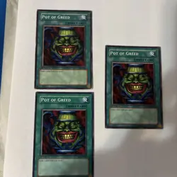 Yu-Gi-Oh! Pot of Greed SD1-EN015 - 19 1st Edition SYE-040 (X3 CARDS) - Image 1