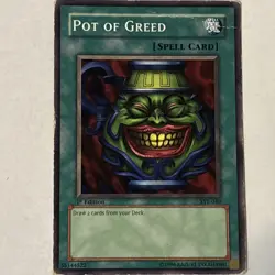 Yu-Gi-Oh! Pot of Greed SD1-EN015 - 19 1st Edition SYE-040 (X3 CARDS) - Image 2