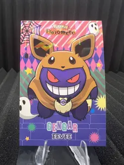 Gengar Eevee Poncho - Cracked Ice Holo - Halloween Card Database 2025 - Pokemon - Image 1