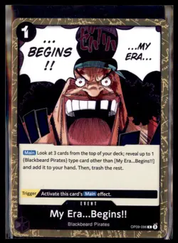 One Piece The Best- Vol. 2 OP09-096 My Era...Begins!! Reprint Holo 4 card lot - Image 1