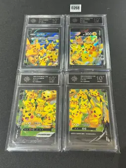 Pokemon TCG S-Chinese Pikachu V UNION S-P 109-112 4 sheets Promo card NMGrade 10 - Image 1