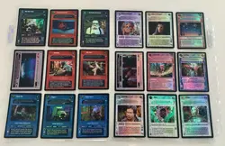 Decipher Star Wars CCG Endor Complete Set of 18 Foil Cards - Image 1