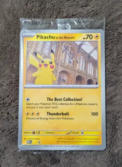 Pokemon TCG Pikachu at the Museum Promo Jumbo card NEW SEALED US SELLER - Image 1