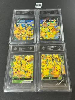 Pokemon TCG S-Chinese Pikachu V UNION S-P 109-112 4 sheets Promo card Grade 10 - Image 1