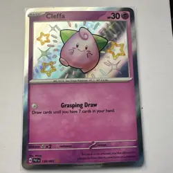 Cleffa 150/091 Paldean Fates Holo Rare Pokemon Card - NM - Image 1